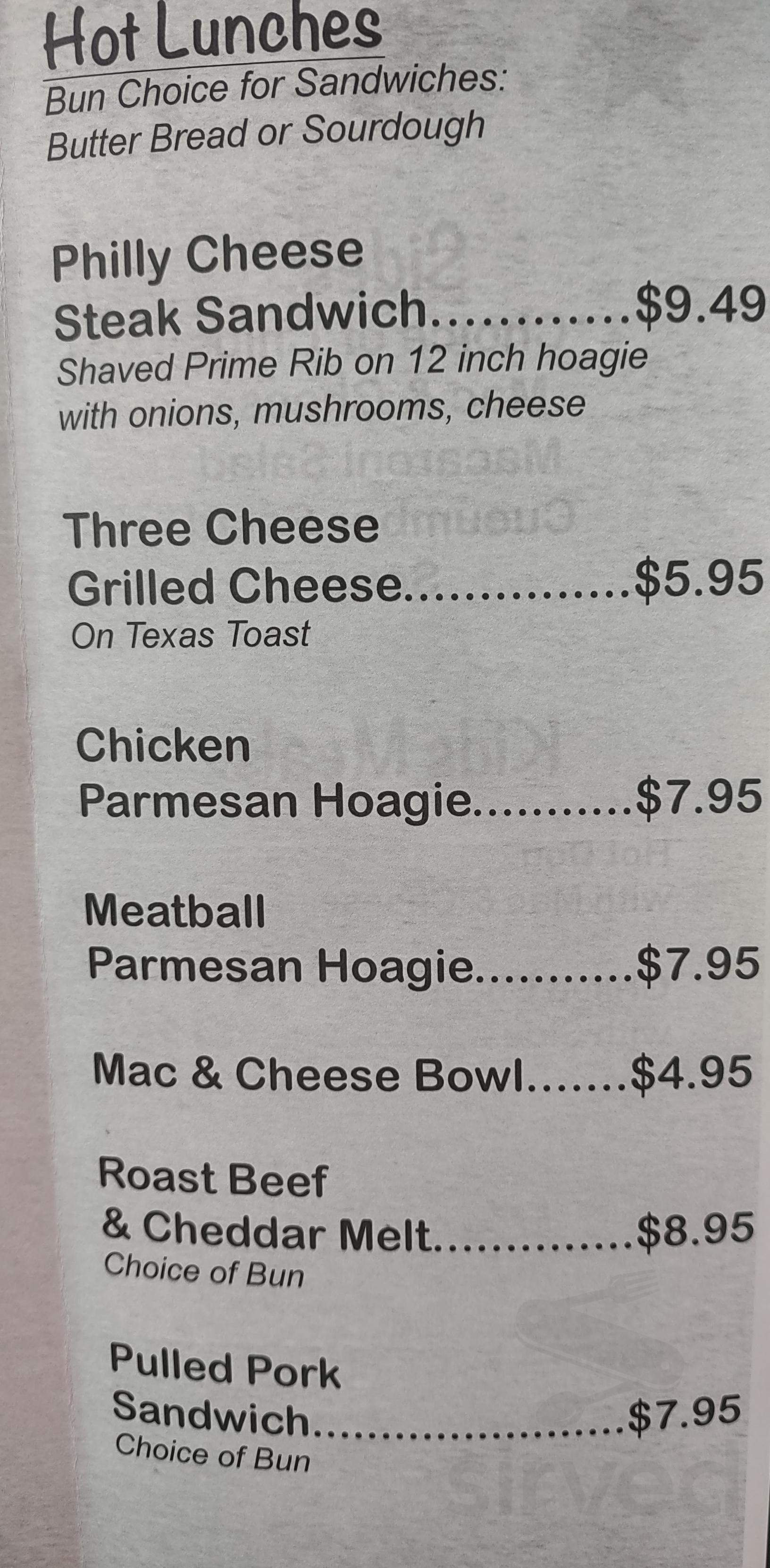 Mamma T's Eats and Treats menus in Greeneville, Tennessee, United States