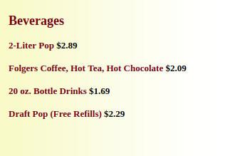 Valerio's Catering menu in Erie, Pennsylvania, USA