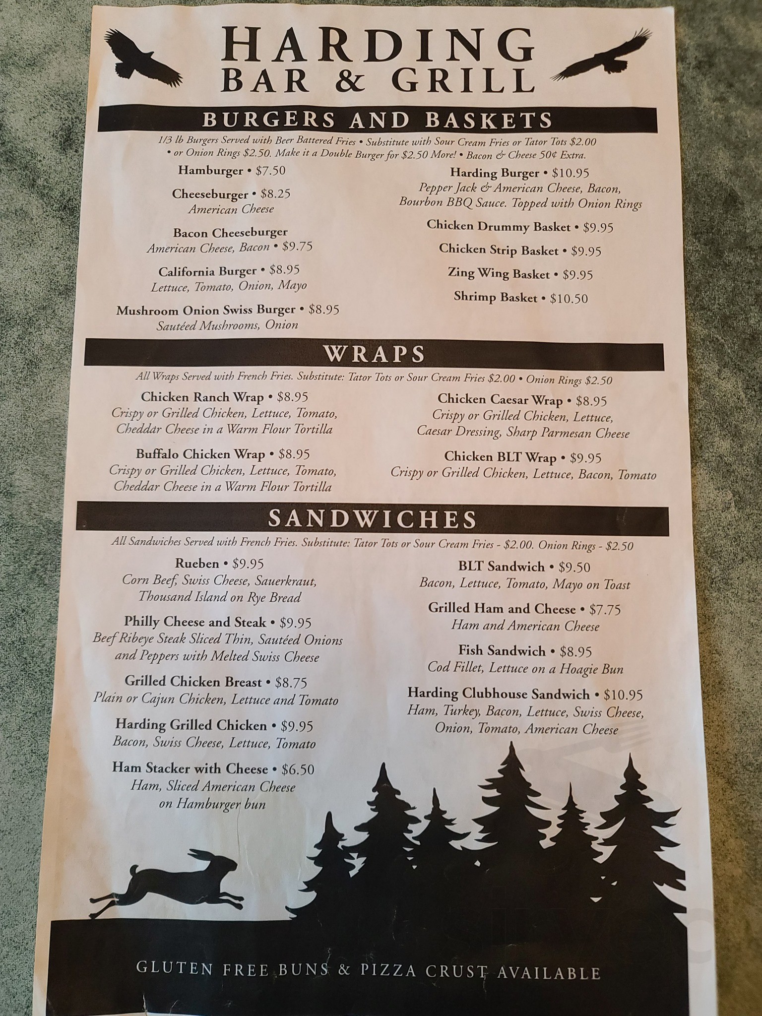 Harding Mn Harding Bar & Grill menu in Harding, Minnesota, USA