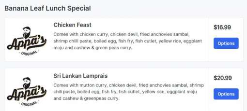 Menu Appa Menu for Appa’s Original Kitchen in Markham, ON | Sirved