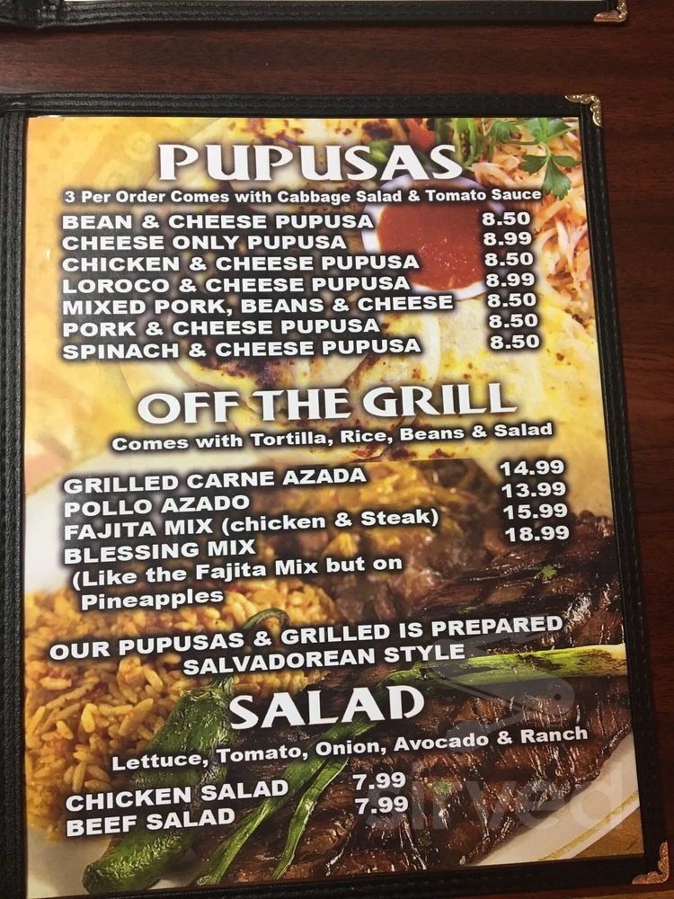 Blessing Restaurant menu in Hanover, Pennsylvania