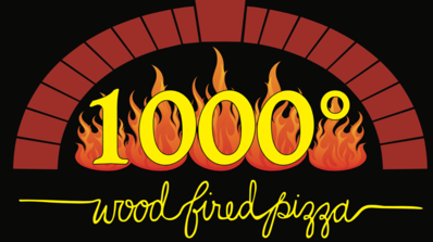 1000° Wood Fired Pizza Logo in Mt Summit, Indiana