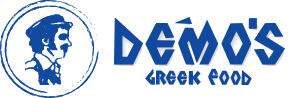Demo's Greek Food Logo in San Antonio, Texas