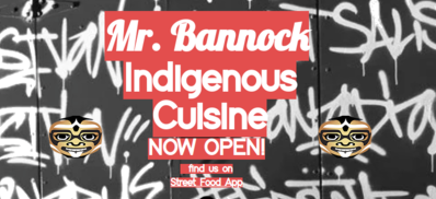 Mr. Bannock Indigenous Cuisine Logo in North Vancouver, British Columbia