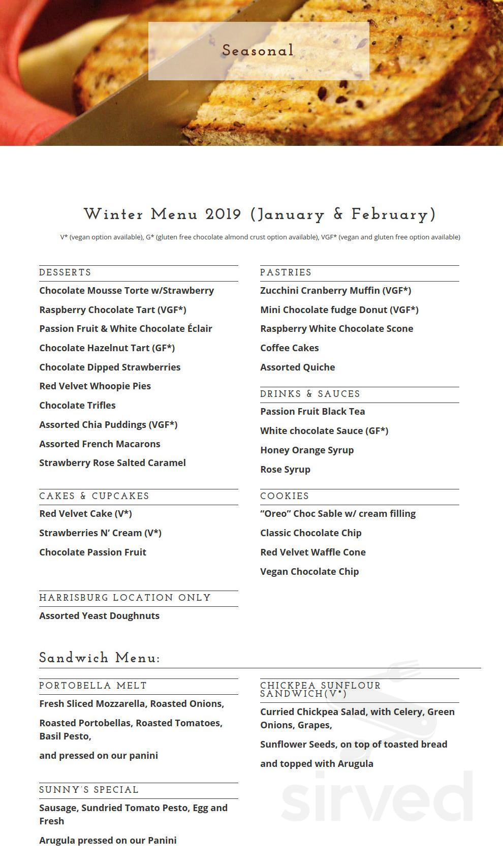 Sunflour Baking Company Menu In Charlotte North Carolina USA sunflour-baking-company-menu-in-charlotte-north-carolina-usa