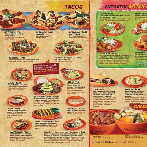 Mr Trompo Tacos & More menu in Houston, Texas, USA