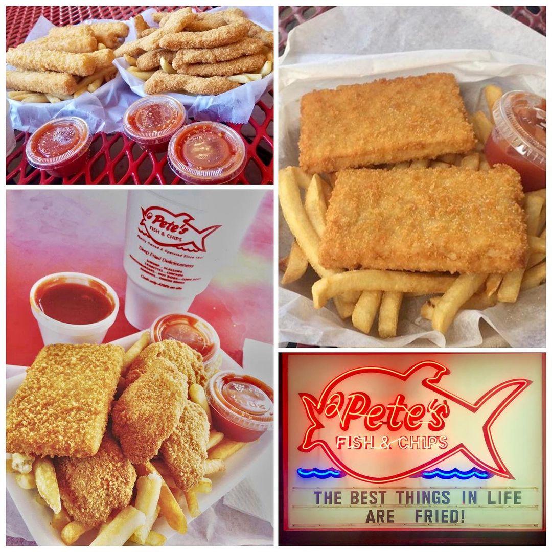 Pete's Fish & Chips menu in Phoenix, Arizona, USA