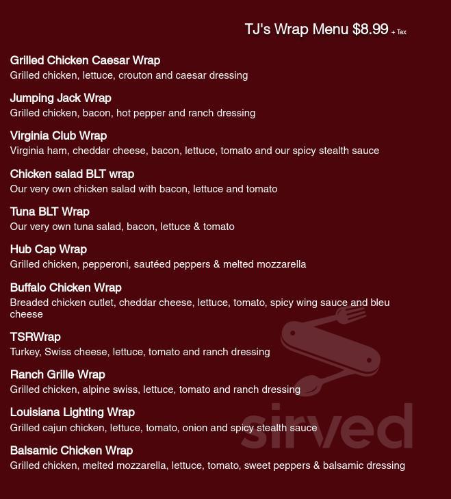 TJ's Hero Shop menus in Mastic Beach, New York, United States