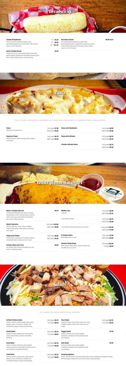 Mancino's Pizza & Grinders menu in Temperance, Michigan, USA