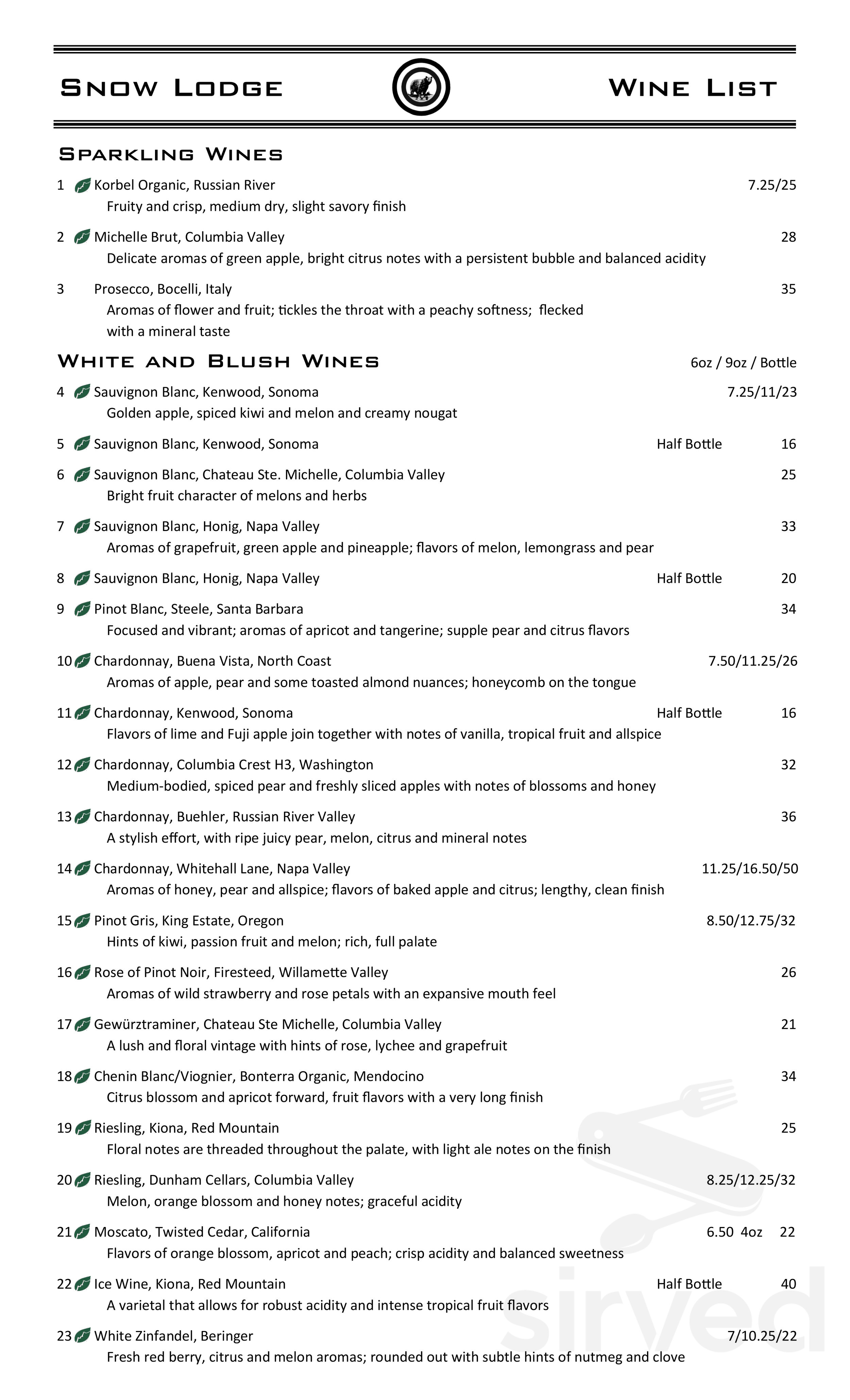 Old Faithful Snow Lodge Obsidian Dining Room Menu In Yellowstone