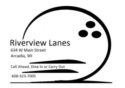 Riverview Lanes Logo in Arcadia, Wisconsin