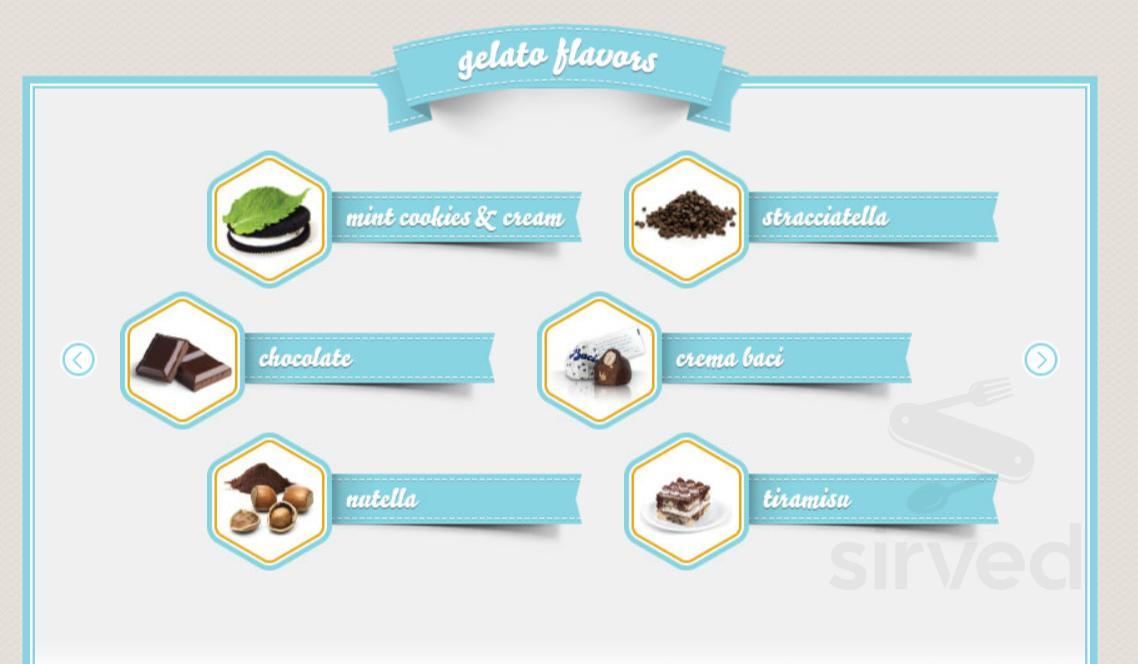 Capo Gelateria Italiana menus in Salt Lake City, Utah, United States