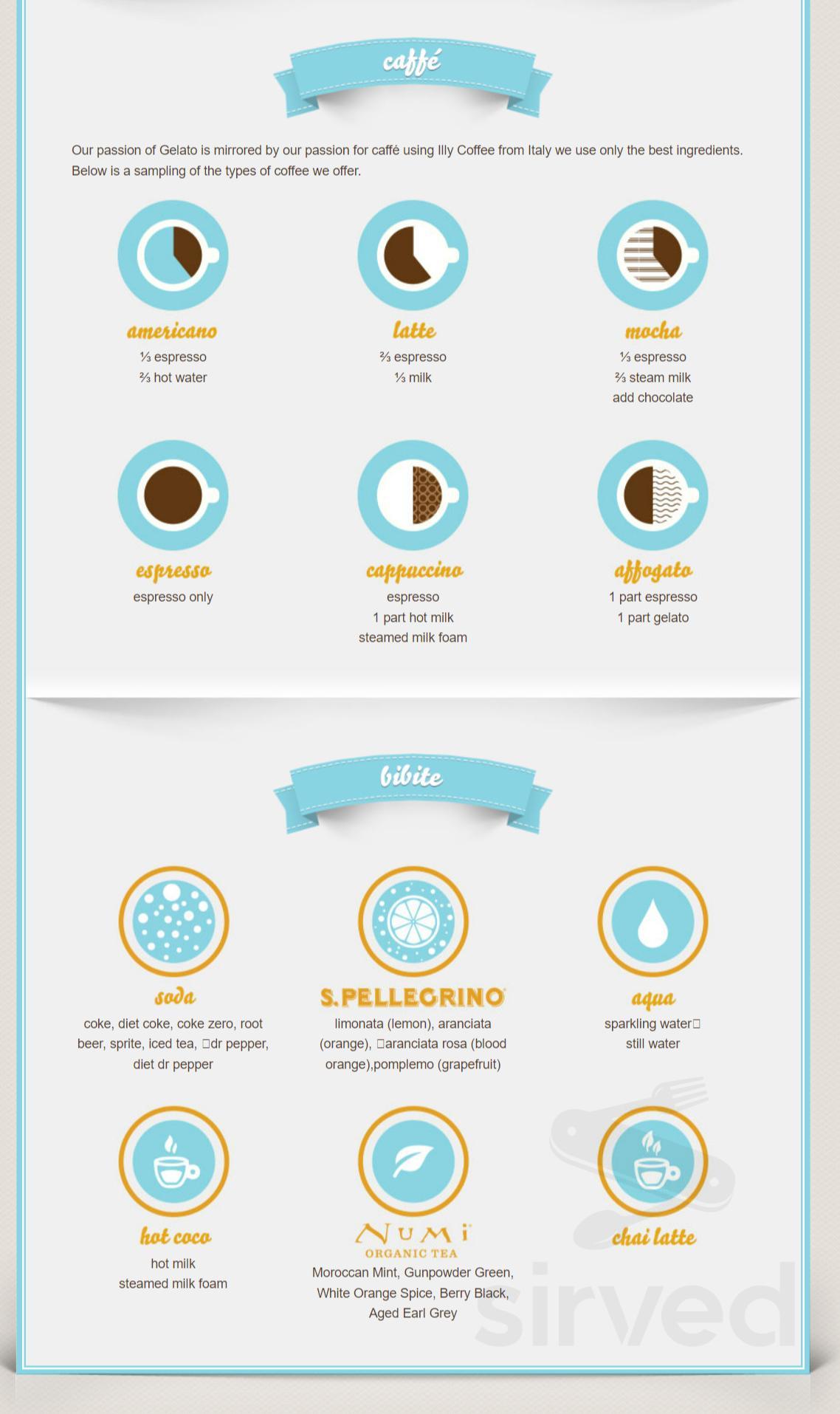 Capo Gelateria Italiana menus in Salt Lake City, Utah, United States