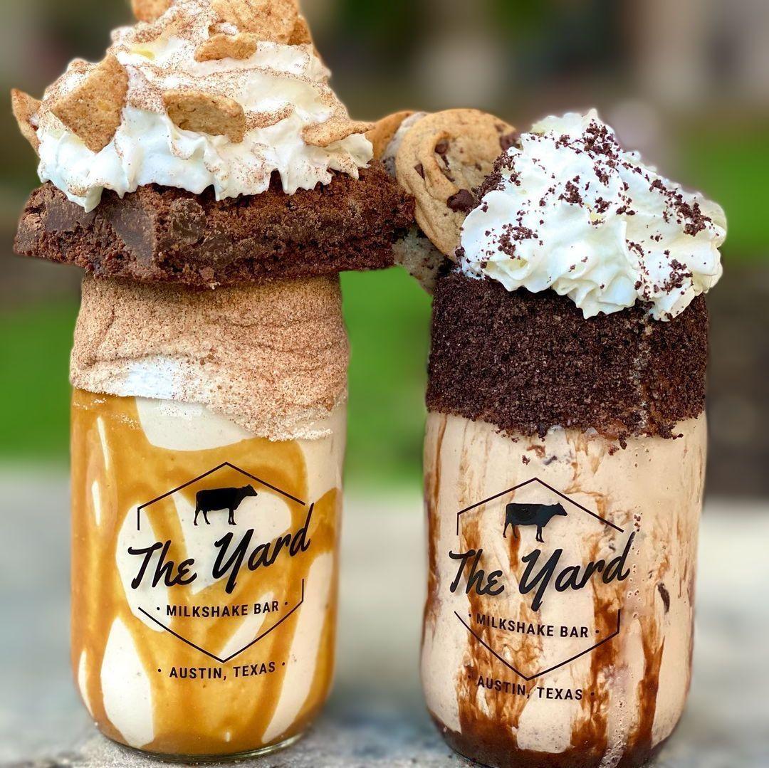 The Yard Milkshake Bar menu in Pigeon Tennessee, USA