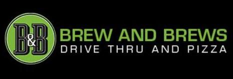Brew and Brews Drive Thru and Pizza Logo in Dayton, Ohio
