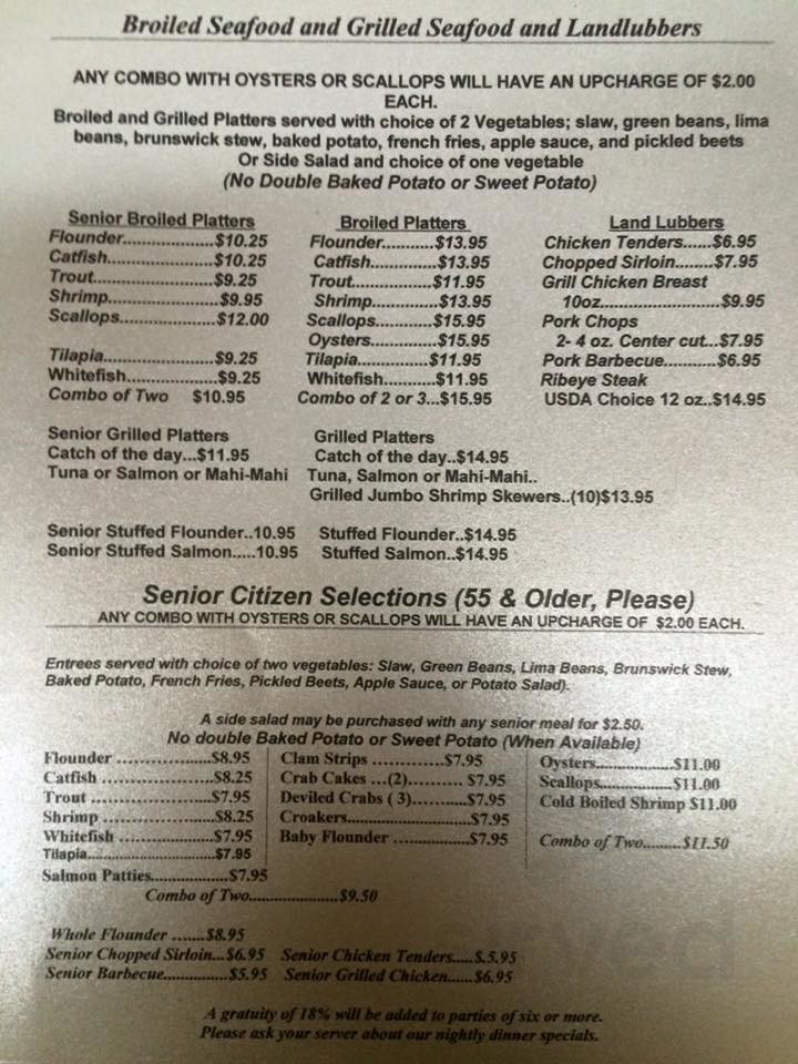 Inspiring Captain Stanley Raleigh Nc Menu Photos
