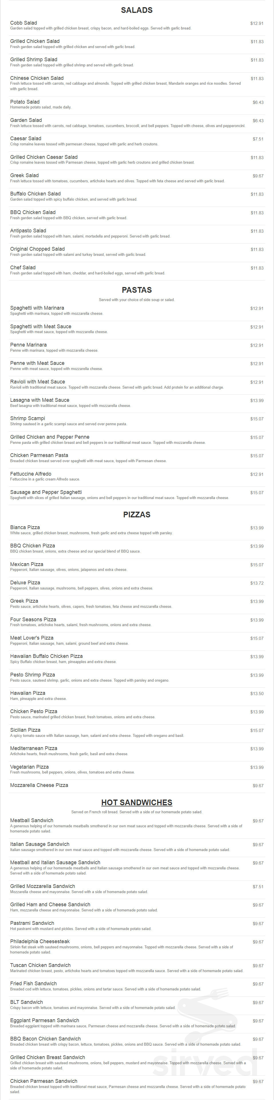 Nenos Menu Menu - Torrance CA's Neno's Cafe | Sirved