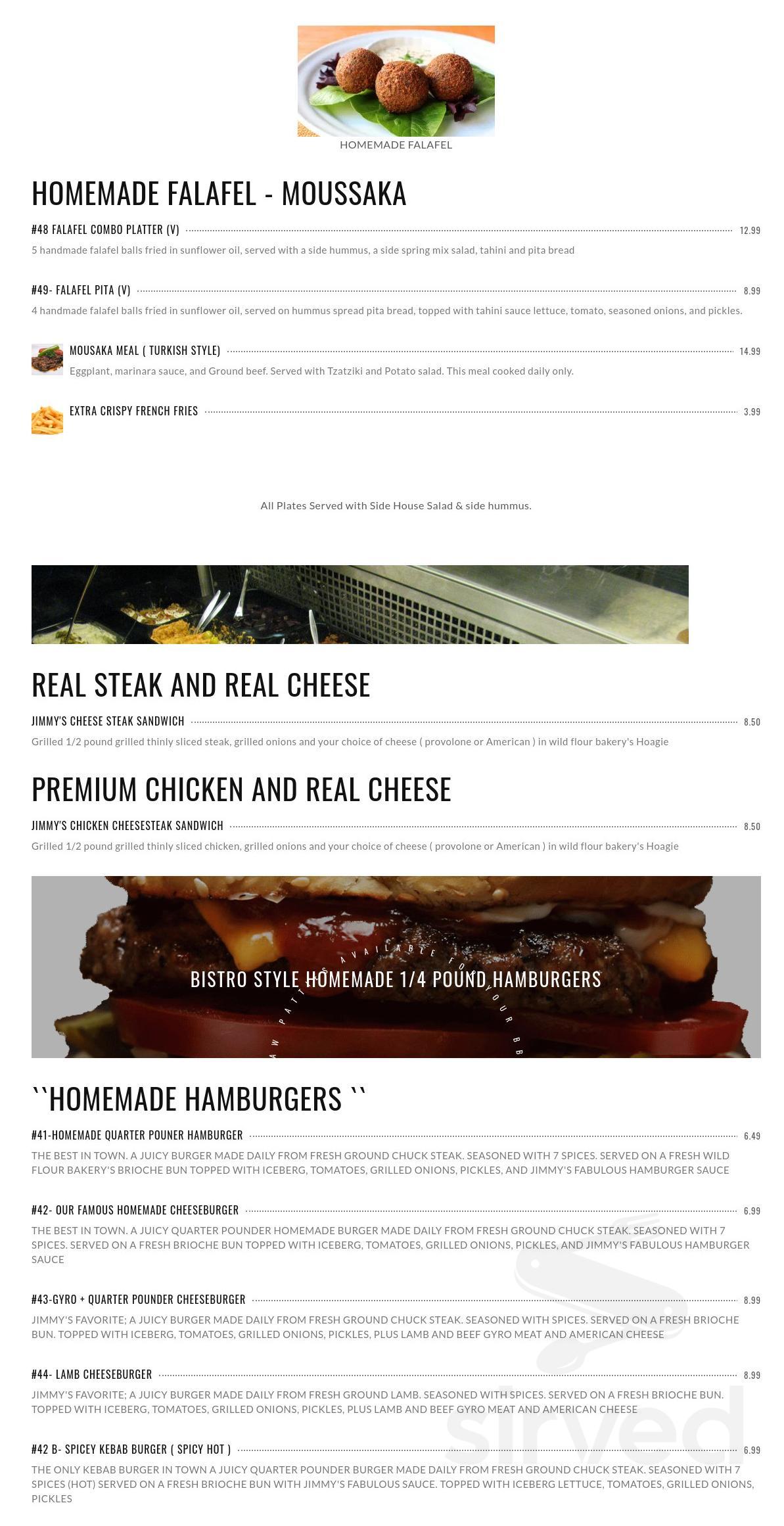 Mythpoint menu in Westlake Village, California