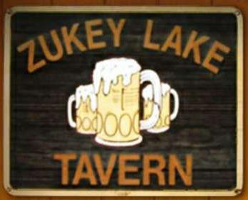 Zukey Lake Tavern Logo in Pinckney, Michigan