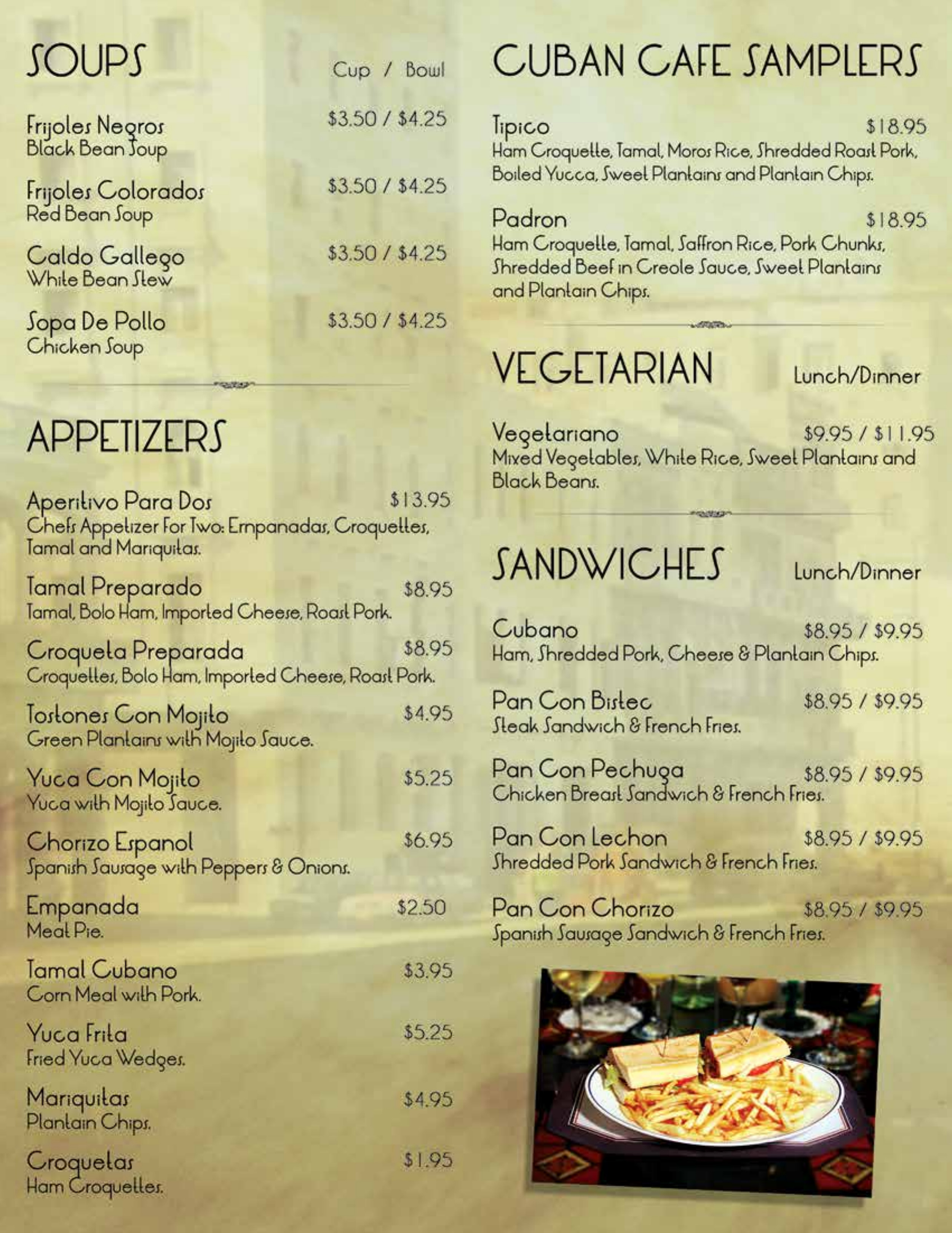 The Cuban Cafe Restaurant Menu In Boca Raton Florida USA   EhgPMI5mWi 