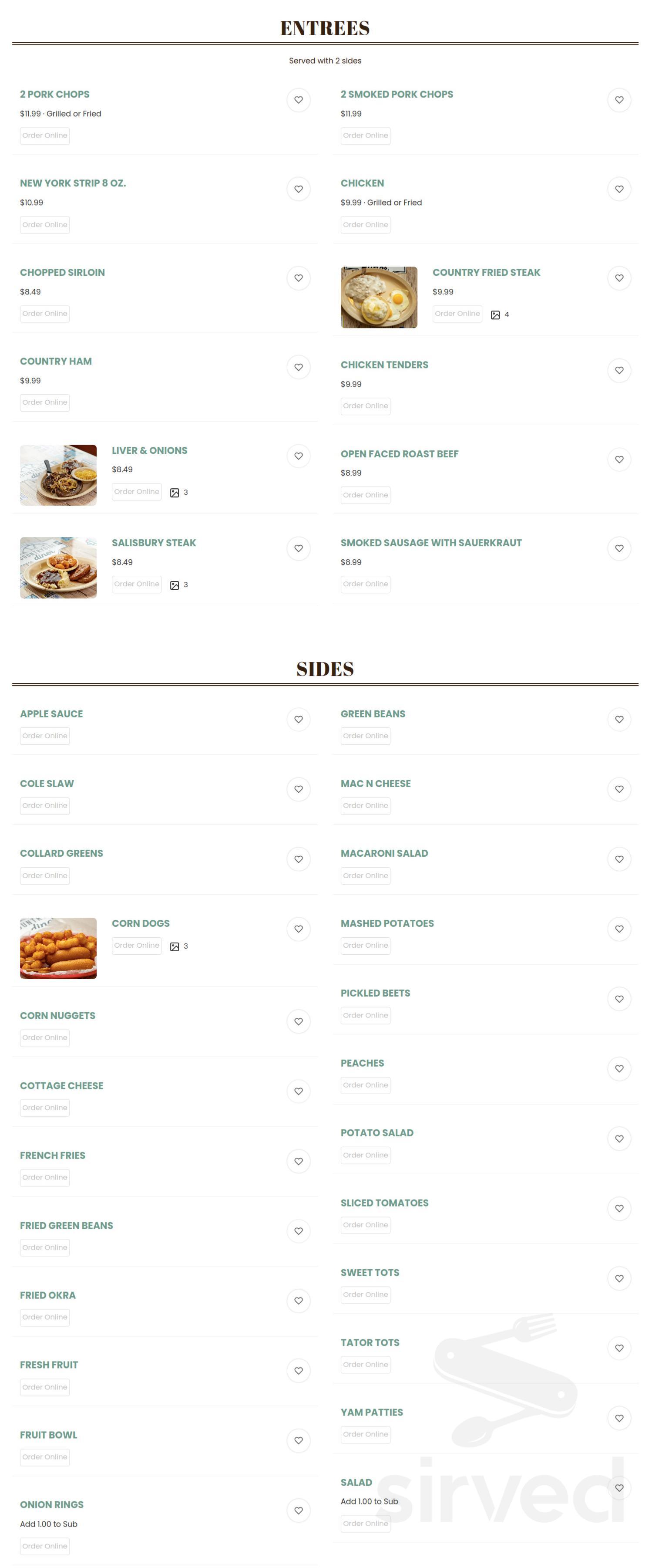 Countryside Diner Menu In Eustis Florida USA countryside-diner-menu-in-eustis-florida-usa