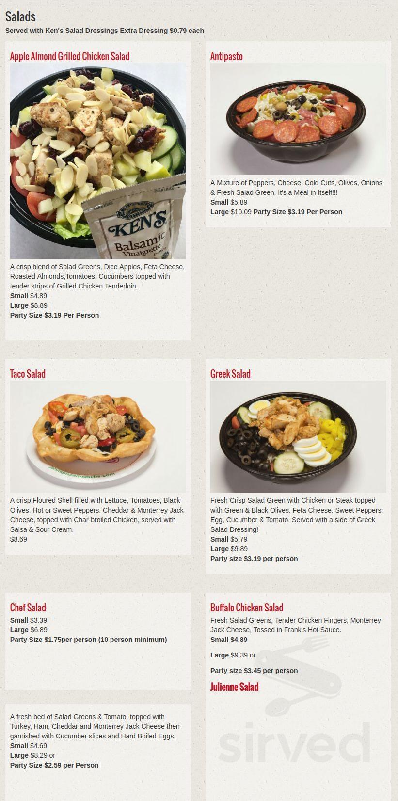 John's Pizza & Subs menus in Grand Island, New York, United States