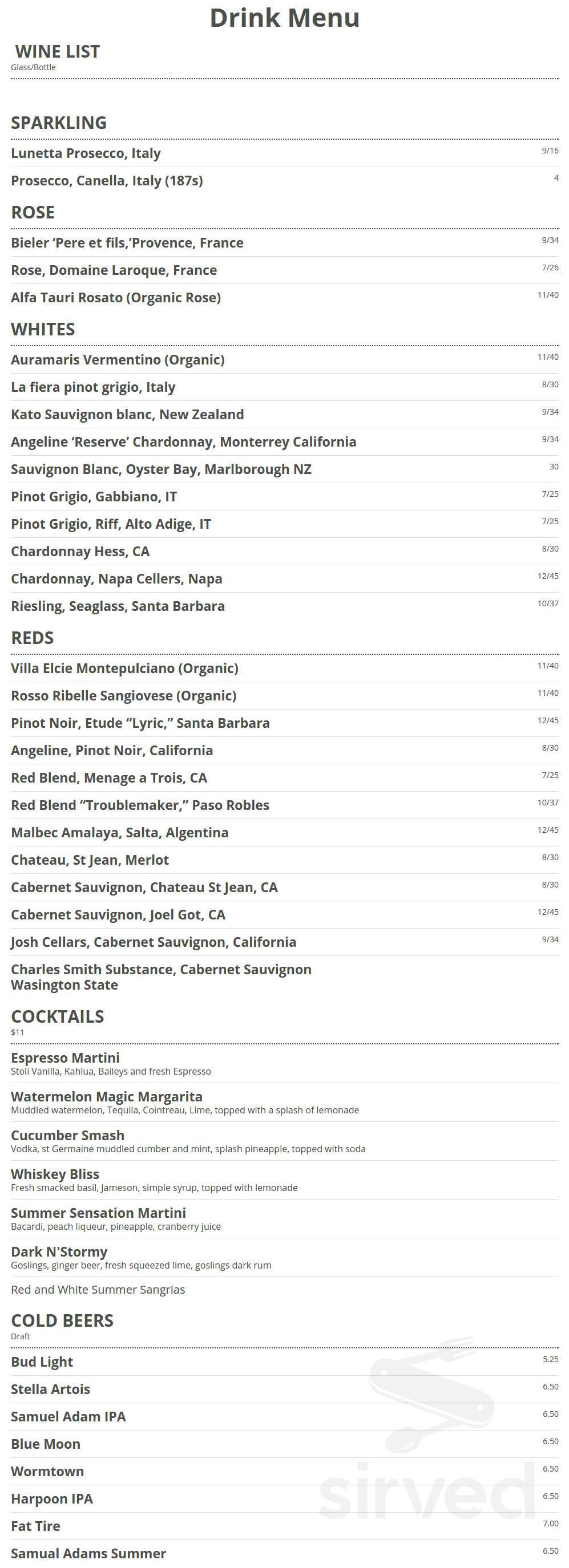 3Brothers Grill Bar and Restaurant menu in Hanover, Massachusetts, USA