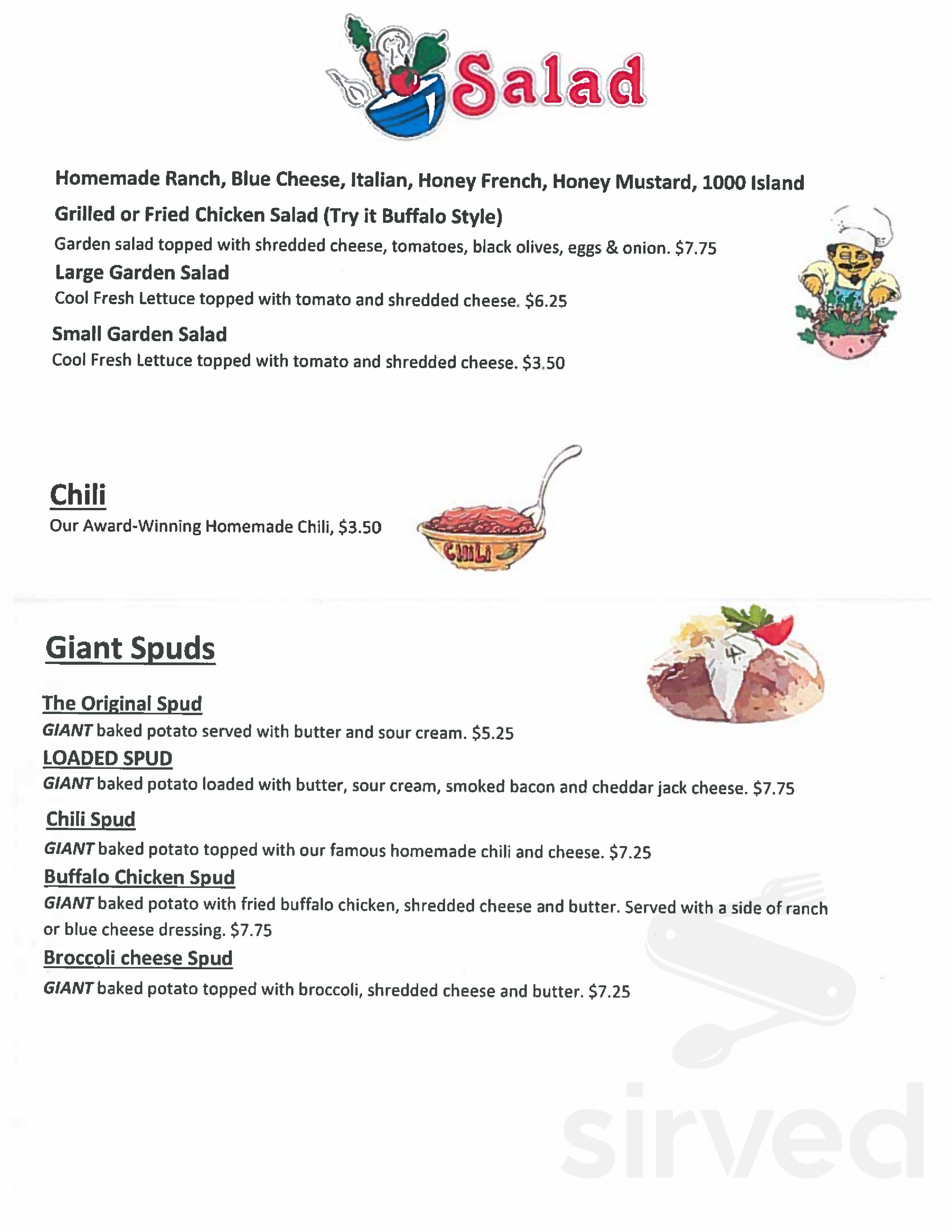 Corner Chill and Grill menu in Belleville, Illinois, USA