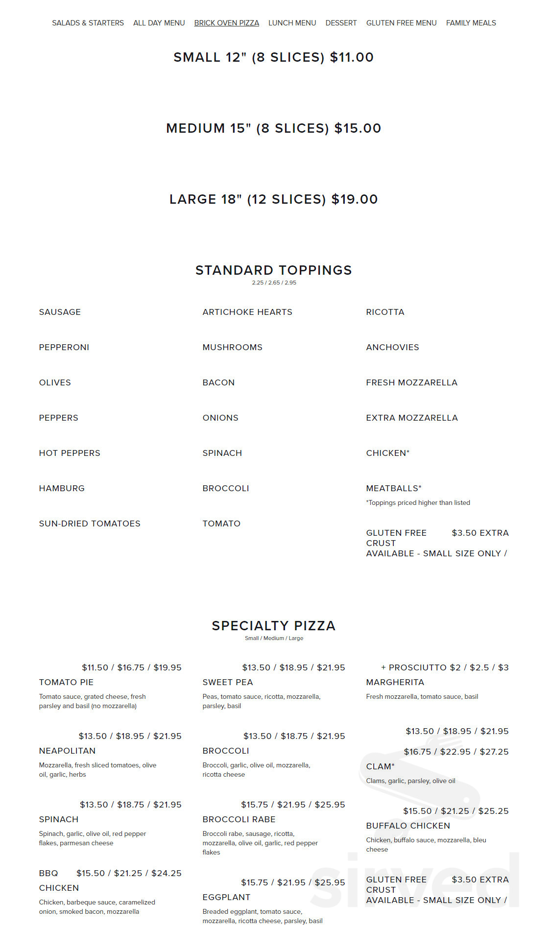 Menu glastonbury ct s first last tavern glastonbury sirved