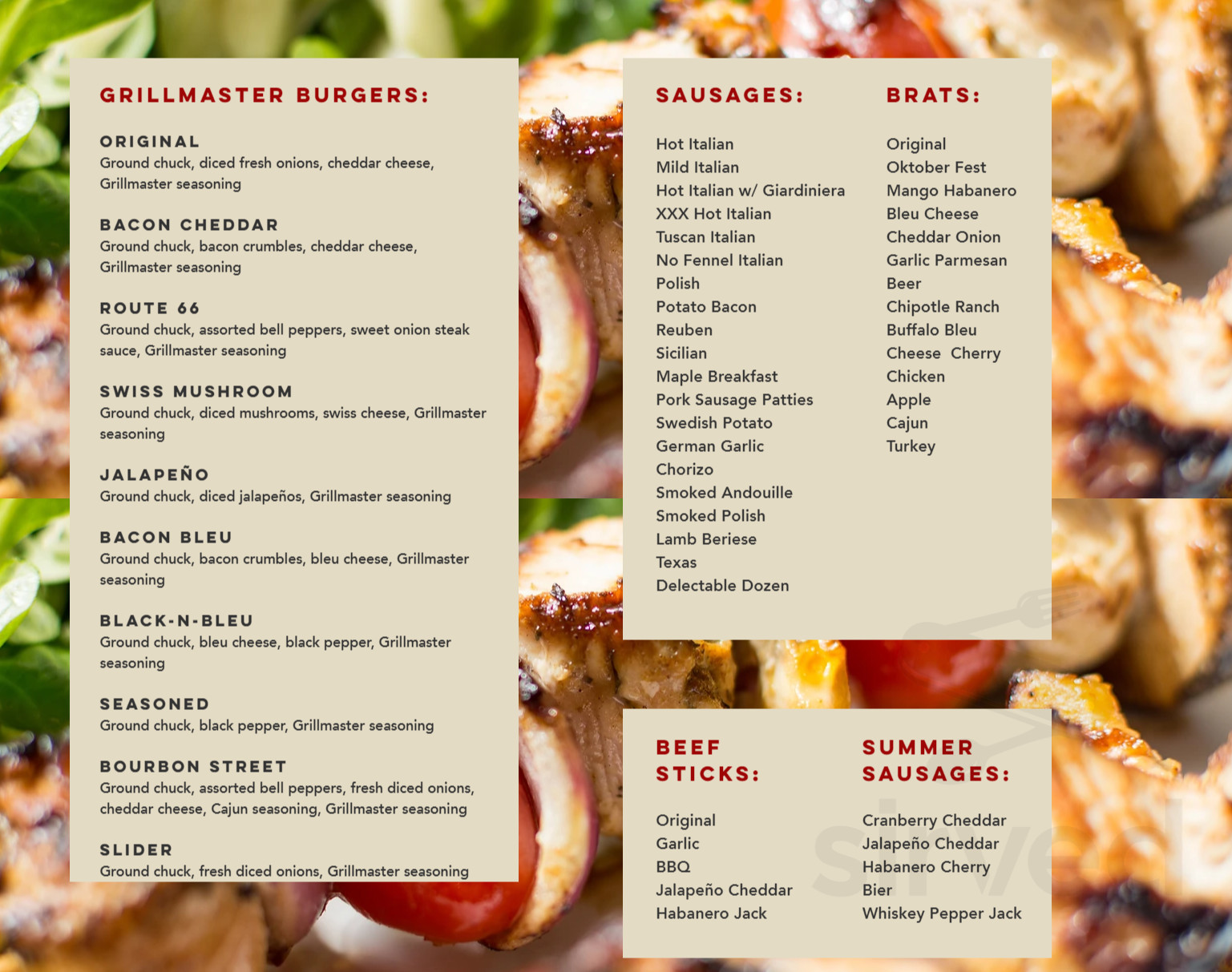 Tischler's Market menu in Plainfield, Illinois, USA