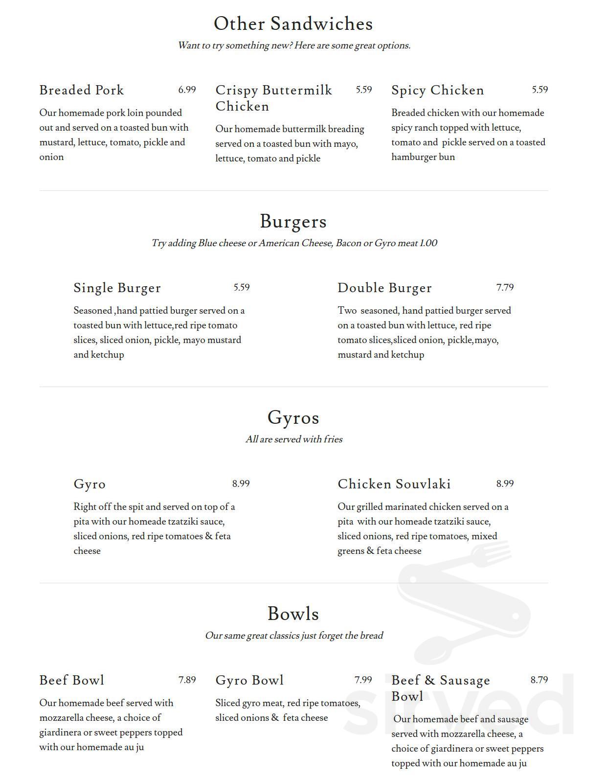 Chicago Beef Guy menu in Cape Coral, Florida, USA