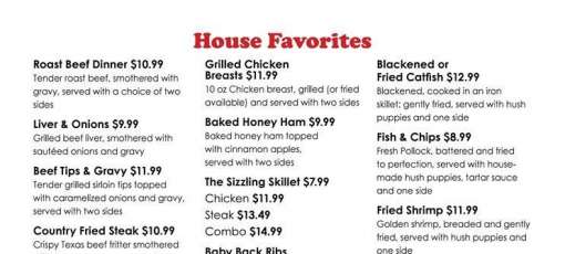 Menu for Joe's Diner in Harrisonburg, VA | Sirved