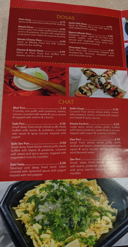 Menu Surati Surati Farsan menu in Artesia, California, USA