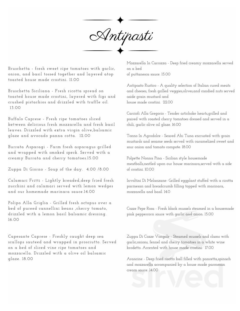 il tramonto ristorante now The Reserved Garden menu in Temecula, California