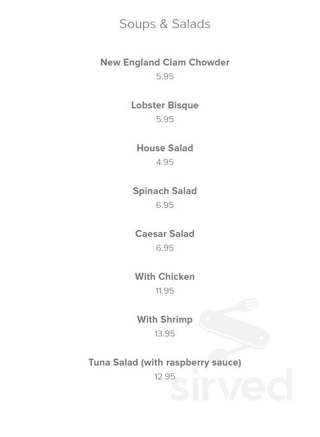 Menu Chicago IL s King Crab House Chicago Sirved Menu chicago il s king crab house chicago sirved