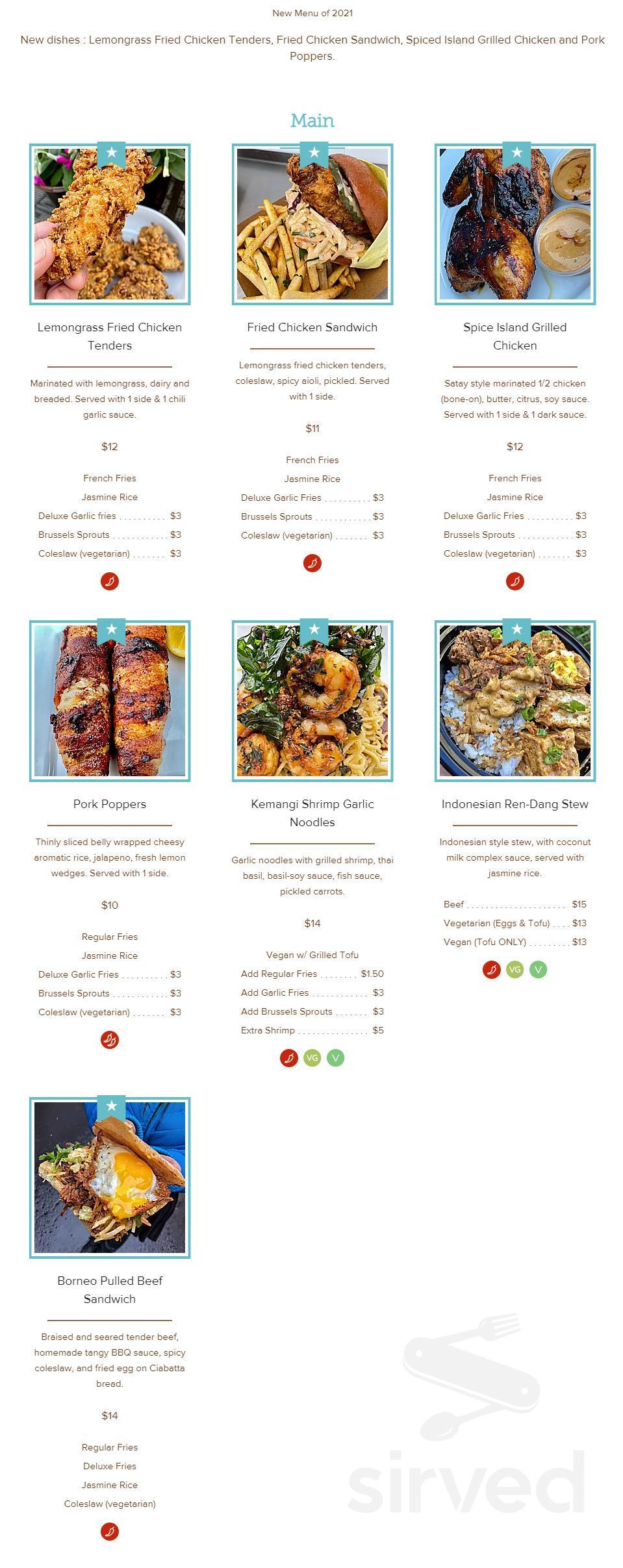 StopBye Cafe menu in Los Angeles, California