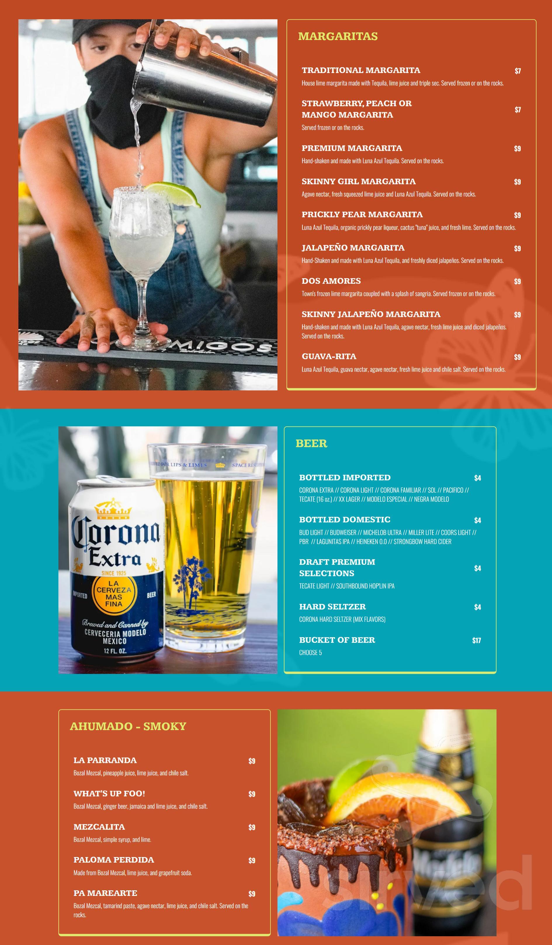 Tacos+Tequila by Tequila's Town menu in Savannah, USA