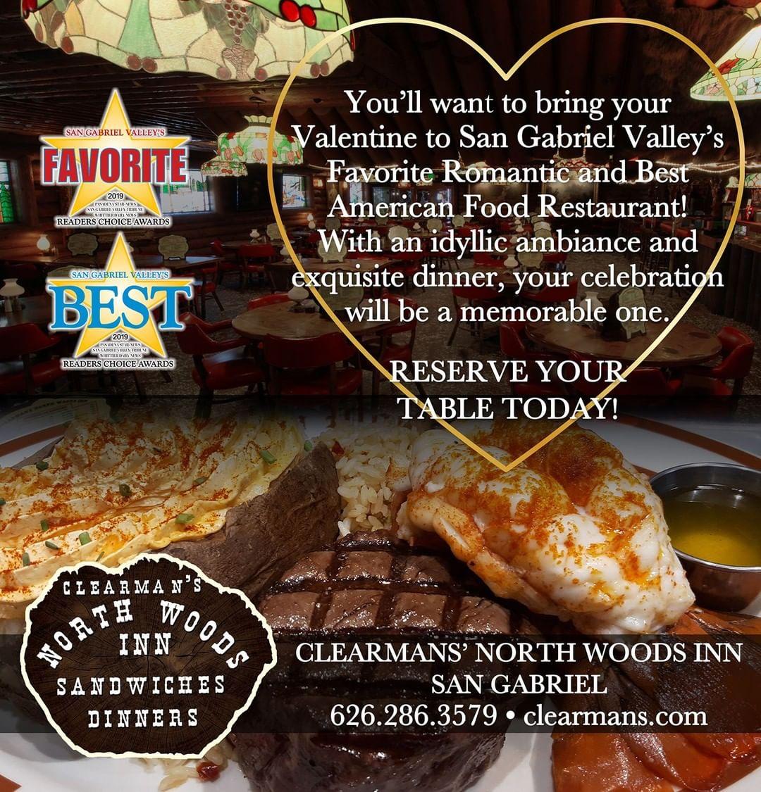 Clearman's North Woods Inn of Covina menu in Covina, California, USA