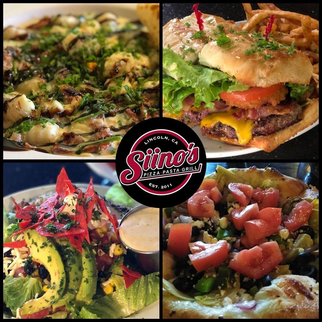 Siino's Pizza, Pasta & Grill menu in Lincoln, California, USA