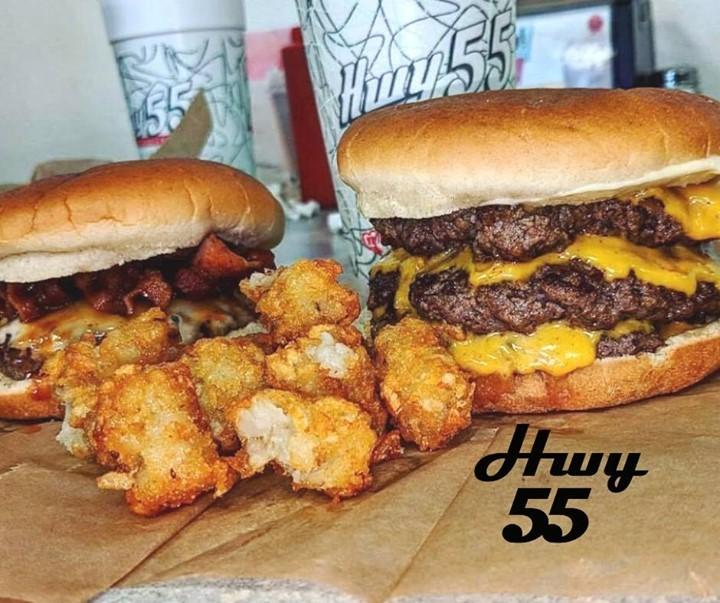 Hwy 55 Burgers Shakes & Fries menu in Pittsboro, North Carolina, USA