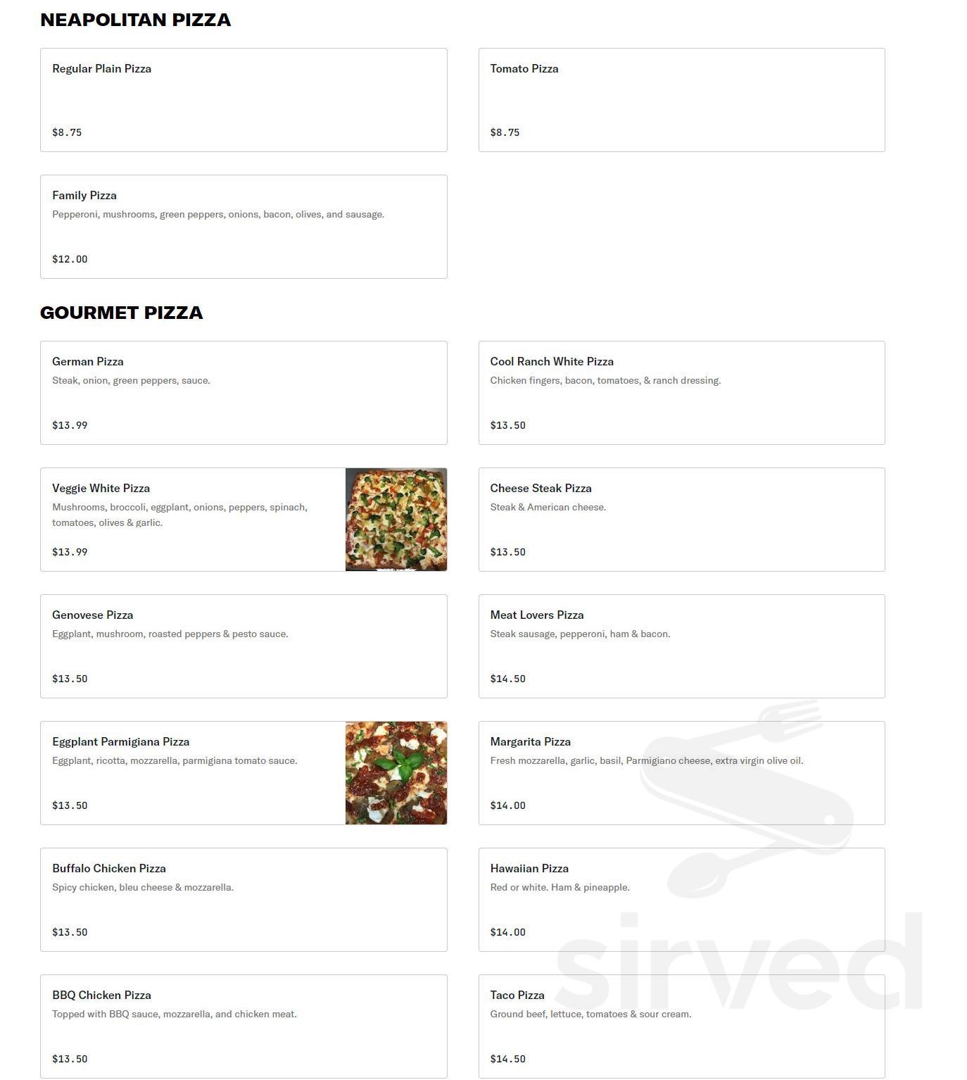 Family Pizzeria menu in Quakertown, Pennsylvania, USA