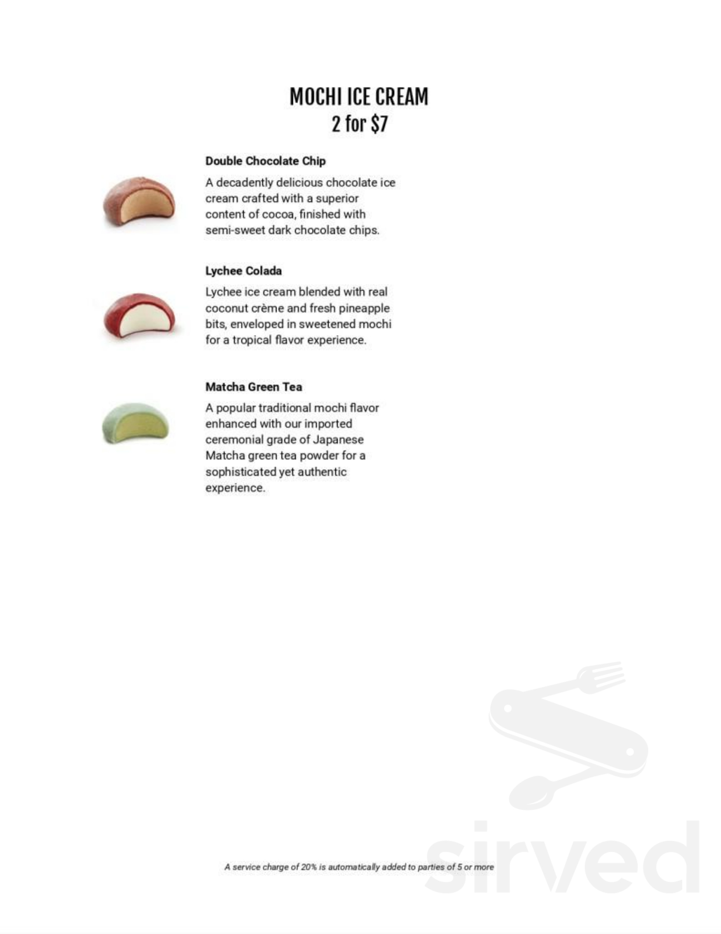 Iron Chef House menu in Fairfax, Virginia, USA