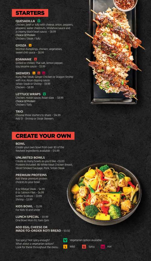 Flat Top Grill menu in Fort Wayne, Indiana, USA