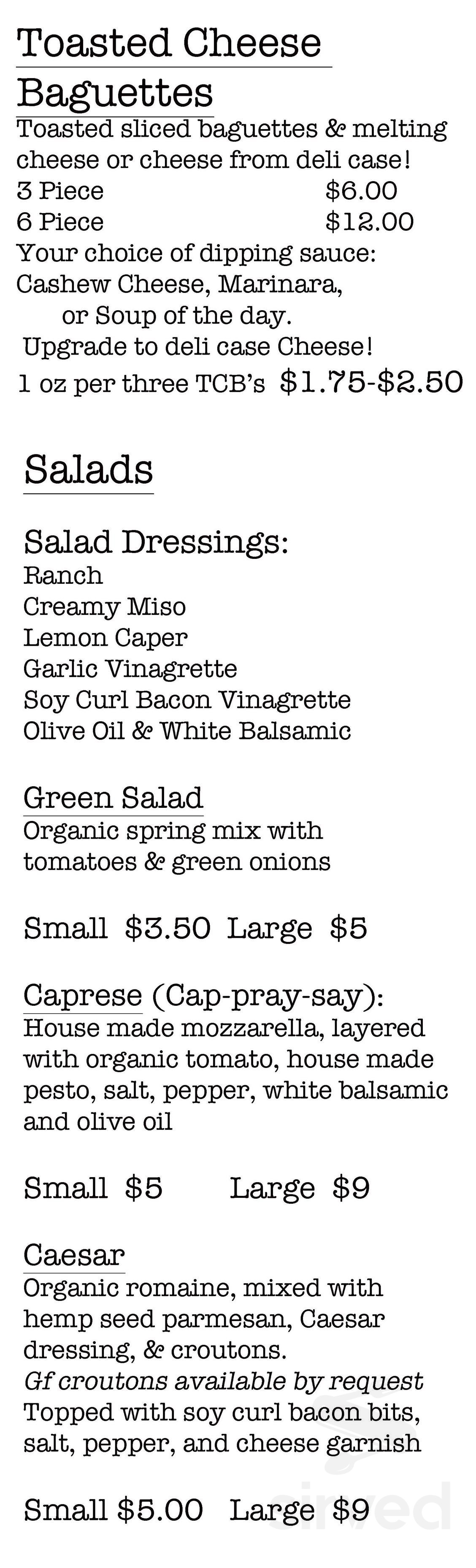 Vtopia All Vegan Restaurant & Cheese Shop menu in Portland, Oregon