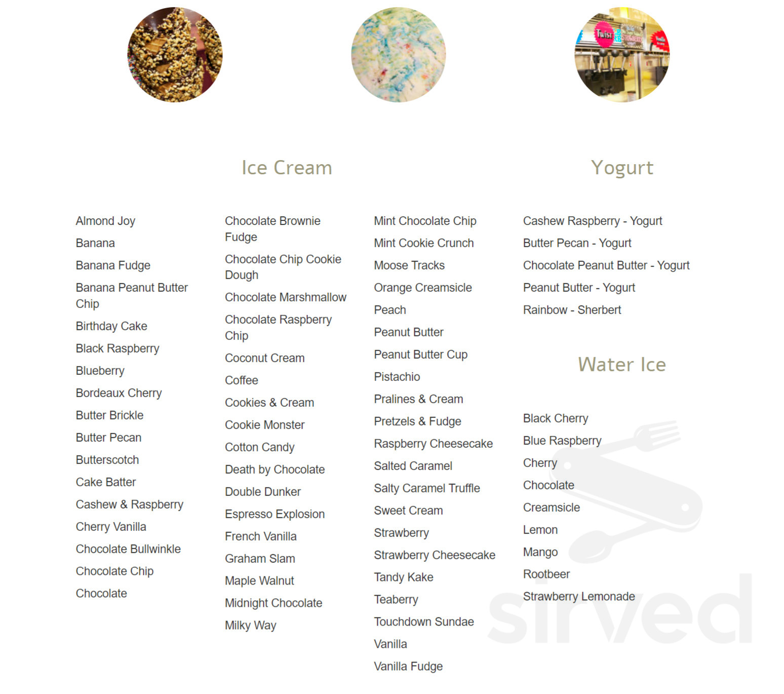 King Kone & the Jungle Kafe menu in Whitehall, Pennsylvania, USA