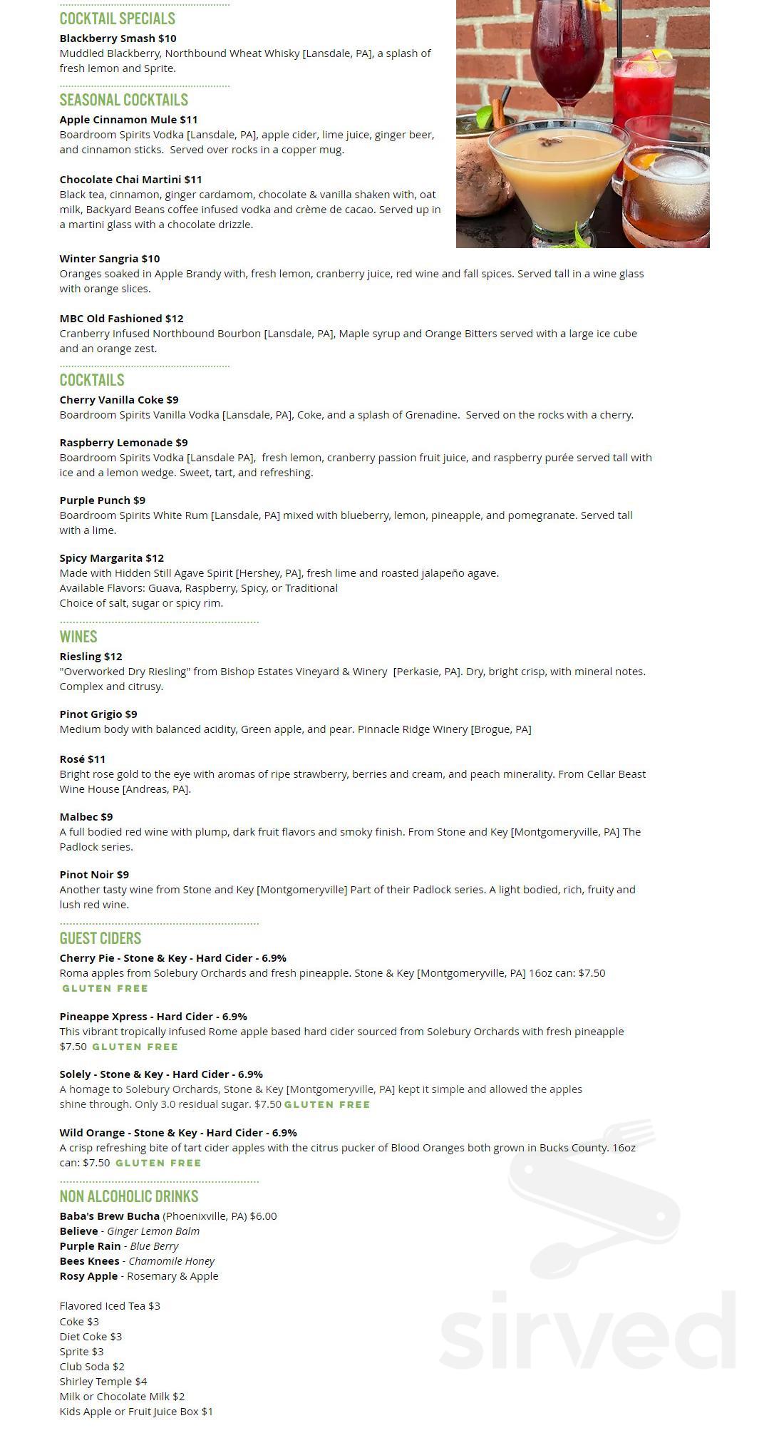 Well Crafted Beer Co. Lansdale Brewpub menu in Lansdale, Pennsylvania, USA