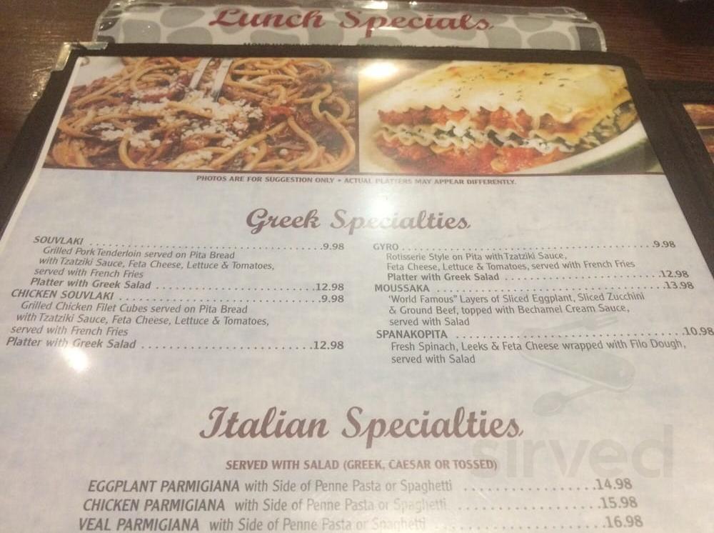 Delia's Pizzeria and Grille of Countryside menu in Sterling, Virginia, USA