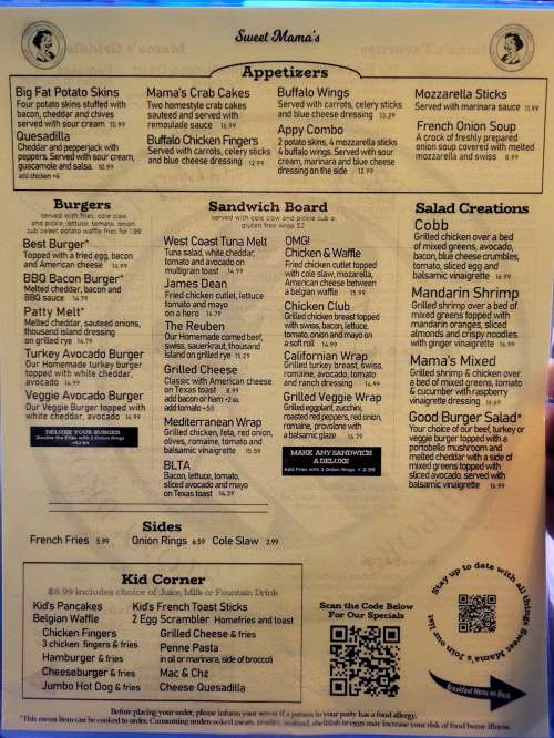 Grandpa's Shed menu in Stony Brook, New York, USA