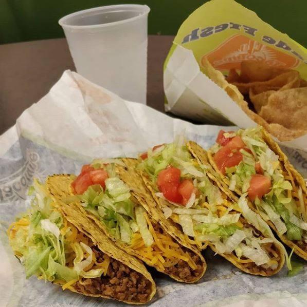 Taco Time menu in Lacombe, Alberta, Canada