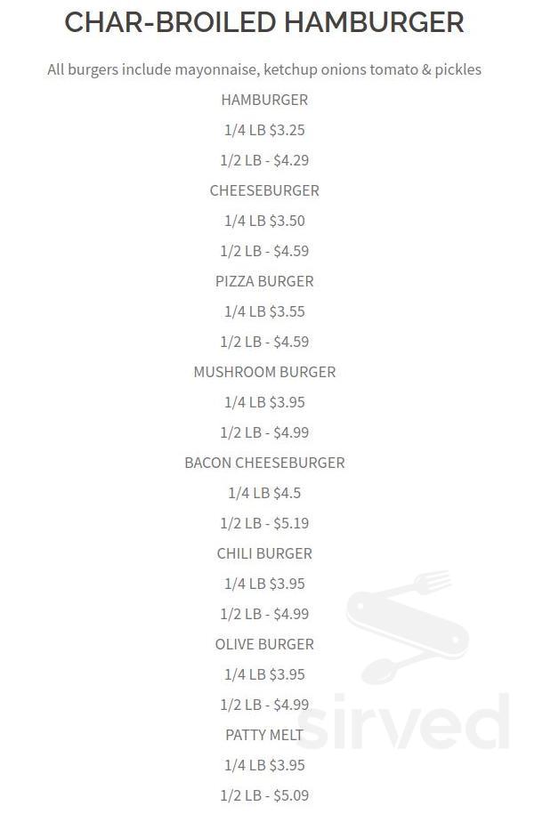 Nabby's Restaurant & Catering menus in Plainfield, Illinois, United States